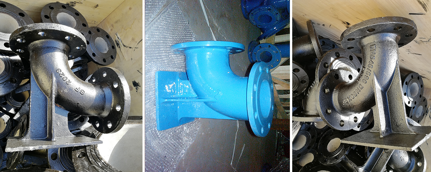Double Flange 90° Duck Foot Bend