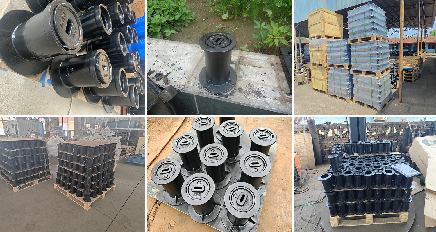 Round Black Ductile Cast Iron Surface Box