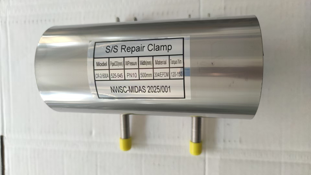Full SS Repair Clamp for Long-Lasting Pipe Repair